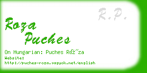 roza puches business card